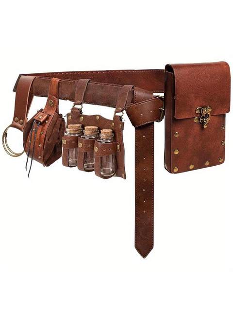 Amazon Independent Site Steampunk Phone Bag Medieval Bag Belt Renaissance Cosplay Costume Accessories