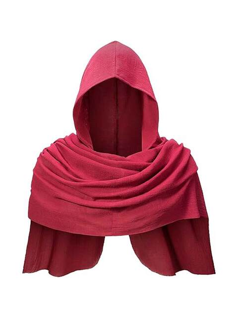 Medieval Hooded Shawl Scarf Renaissance Viking Hooded Shawl Stage Performance Cosplay Costume
