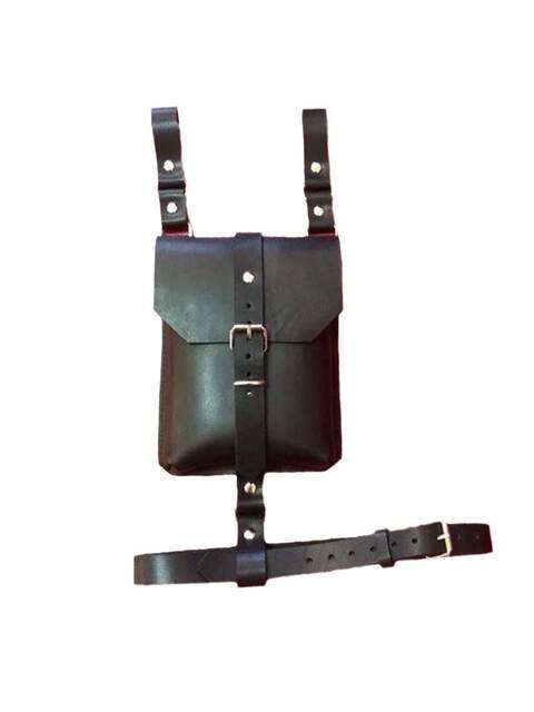 Medieval Retro Steampunk Motorcycle Style Leg Bag Halloween Cosplay Leather Bondage Wallet Mobile Phone Bag