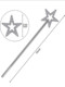 Halloween Children's Performance Props Colorful Five-Pointed Star Plastic Magic Wand Cosplay Five-Pointed Star Magic Wand