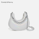 Сумка через плечо, цепь, премиум класс