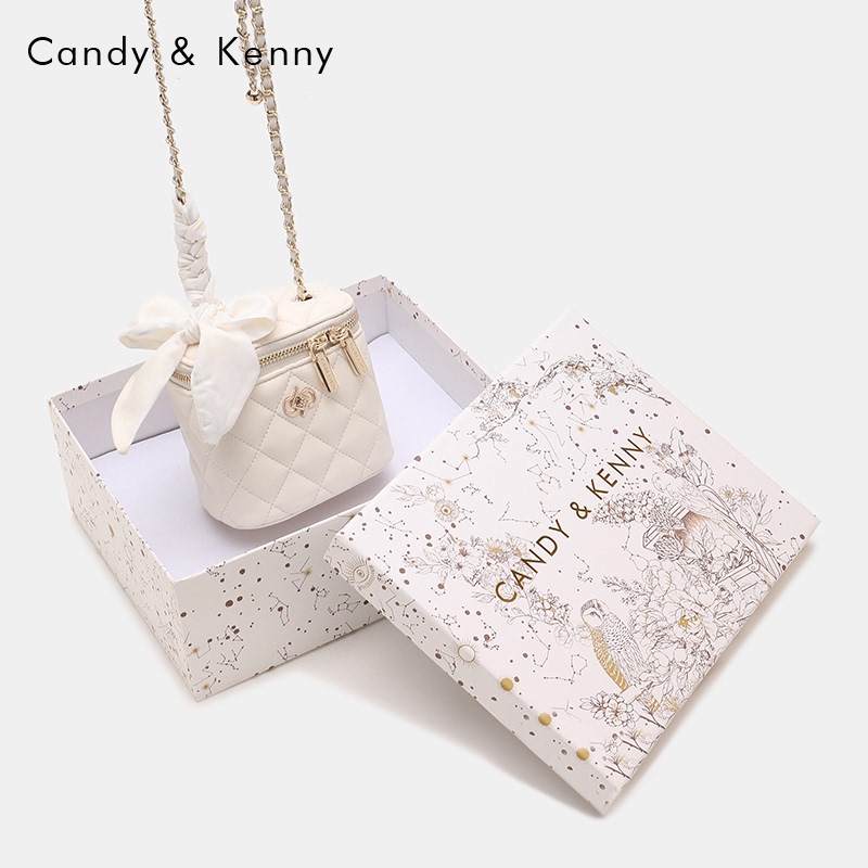 Official Website Candy&Kenny Women's Bag 2025 New Mini Quilted Chain Shoulder Bag as a Birthday Gift for Girlfriend Official Website Candy&Kenny Women's Bag 2025 New Mini Quilted Chain Shoulder Bag as a Birthday Gift for Girlfriend