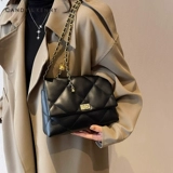 Официальный сайт Candy&Kenny, маленькая квадратная женская сумка премиум-класса с ромбической цепочкой, новинка 2025 года, универсальная сумка через плечо через плечо