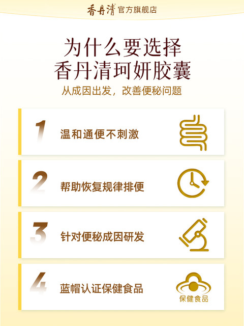 Xiangdanqing Brand Keyan Capsules Are Official Genuine Products That Can Moisturize the Intestines, Relieve Constipation, and Help Middle-Aged and Elderly People Eliminate Constipation and Eliminate Old Stool