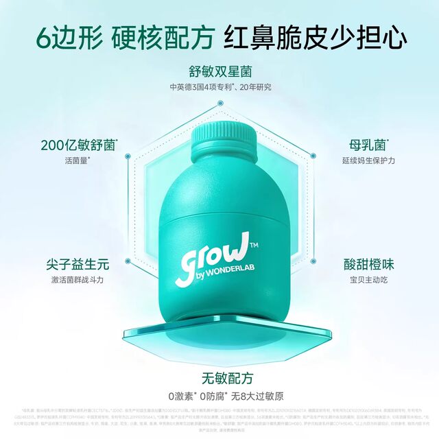 Wonderlab Official Genuine Product: Wan Yi Lan Grow Kidsren's Probiotic Powder for Babies with Sensitive Noses and Gastrointestinal Issues during Seasonal Changes