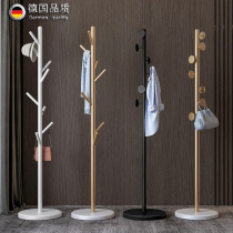German quality marble bottom coat rack simple household clothes drying rack light luxury single-pole storage clothes hanging bag rack