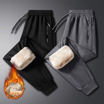 Northeastern lamb velvet pants for men plus velvet thickened large size Harbin cold-proof and warm cotton pants at minus 30-40 degrees