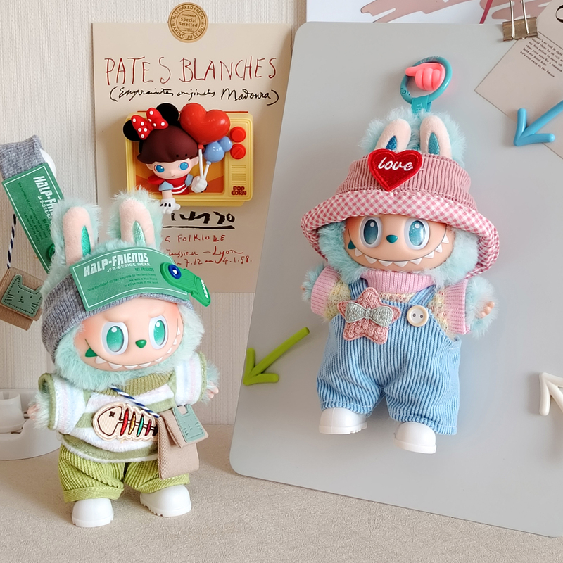 Labubu Third Generation High-Energy New Doll Clothes Labubu Vinyl 3.0 Calm Lucky Doll Clothing Set