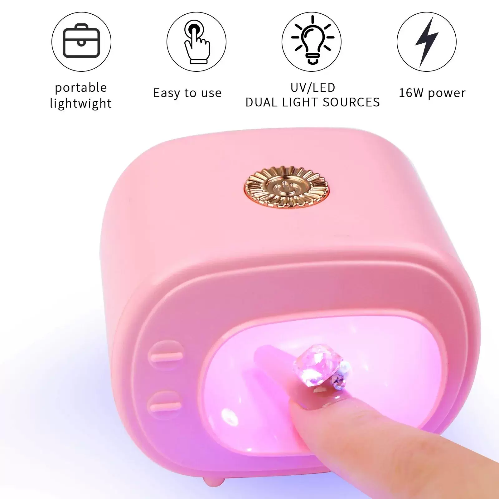 Светодиодная лампа UV Nail Lamp на 16W USB для ногтей и аксессуаров T