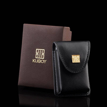 Special leather case for lighter protective cover for smoking equipment black lighter leather case magnetic belt buckle lighter leather case