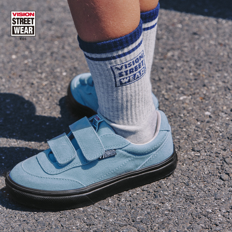 Vision Children's Clothing American Retro Color-Block Striped Cotton Blend Calf Socks Children's Socks 26 Autumn New Style