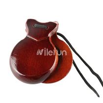 Dark burgundy rap allegro Orff percussion Spanish flamenmingo dance log castanets
