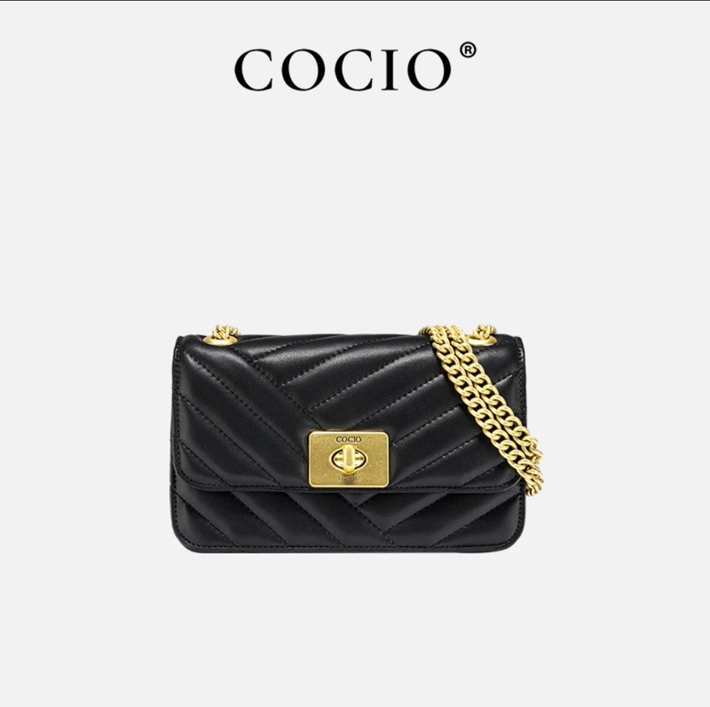 Cocio Classic Chain Fashion Versatile Diagonal Check Texture Small Square Bag Crossbody Bag【68055】 Cocio Classic Chain Fashion Versatile Diagonal Check Texture Small Square Bag Crossbody Bag【68055】