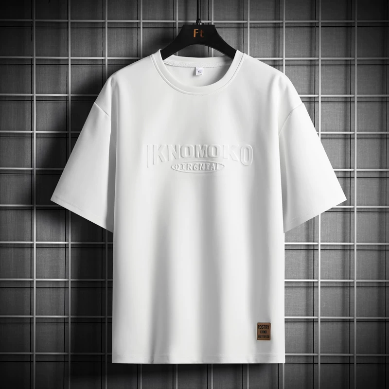 Summer T-shirt, with short sleeve, oversize, plus size