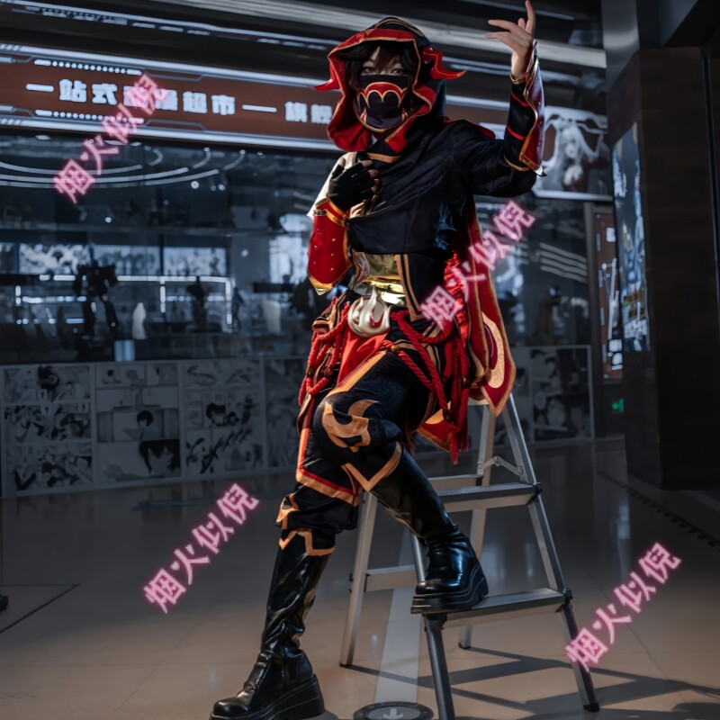 General Zero Red Flame cos костюм Сверхъестественного боевика Групповая игра косплей шоу комиксов мужской парик обувь поясной чехол аксессуары