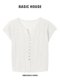 Basichouse Korean Baijiahao Short-Sleeved Women's Summer New Simple Thin High-End Versatile Hollow Knit Top