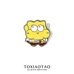 귀여운 SpongeBob SquarePants Big Star 배지 브로치 핀