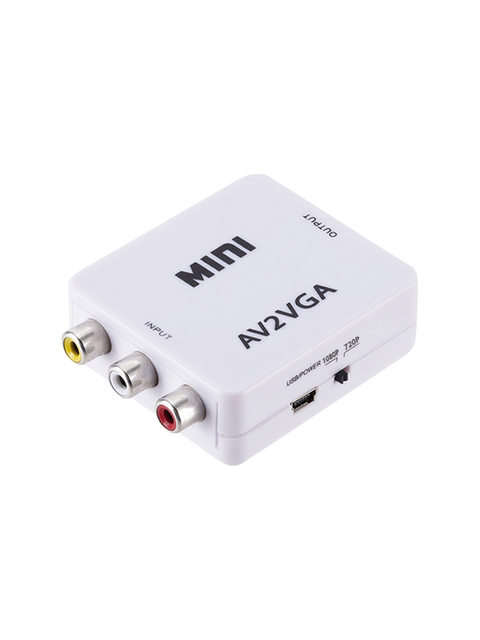 Host Vga to Av Converter Computer Graphics Card Host to Tv Monitor Av to HDMI Cable Tv Monitor Projector Converter Set-Top Box Dvd Laptop Tv Monitor