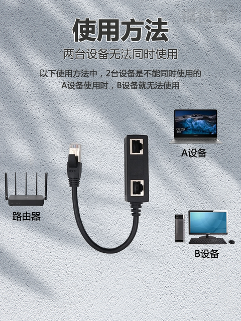 One-To-Four Network Cable Splitter Extender Adapter Rj45 Network Gigabit Dual-Pass Broadband Crystal Head Adapter Straight-Through Connector One-To-Two Network Splitter One-To-Four Adapter