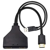 Adapter HDMI-compatible Distributor One For Two 4k30hz
