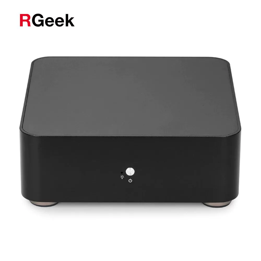 Корпус мини-ITX из алюминия RGeek для ПК, корпус HTPC S