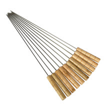 Grilled stainless steel large round skewers with handles flat skewers stainless steel skewers of various sizes grilled skewers in bulk