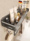German High-End Bathroom Storage Rack, No-Drill Wall-Mounted Washroom Toilet Balcony Storage Shelf