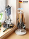 German High-End Rotating Spatula Holder Kitchen Countertop Hook Storage Rack for Spoons, Spatulas, Soup Ladles, and Kitchen Utensils