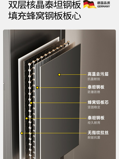 German High-End Narrow Gap Storage Cabinet, Narrow-Sided Storage Rack, Kitchen Refrigerator Side Pull-Out Cabinet, Storage Cabinet, Cupboard