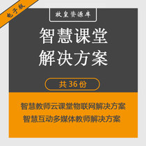 Smart Classroom Solution Internet of Things Multimedia Cloud Classroom Smart Classroom System Construction Plan