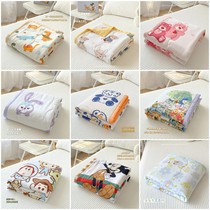 New type of washed cotton childrens summer quilt machine washable air-conditioned thin quilt core kindergarten nap summer quilt