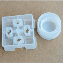 Solenoid valve coil Dechi dust-proof plug pin cover four-hole square round plastic sleeve cap three claws