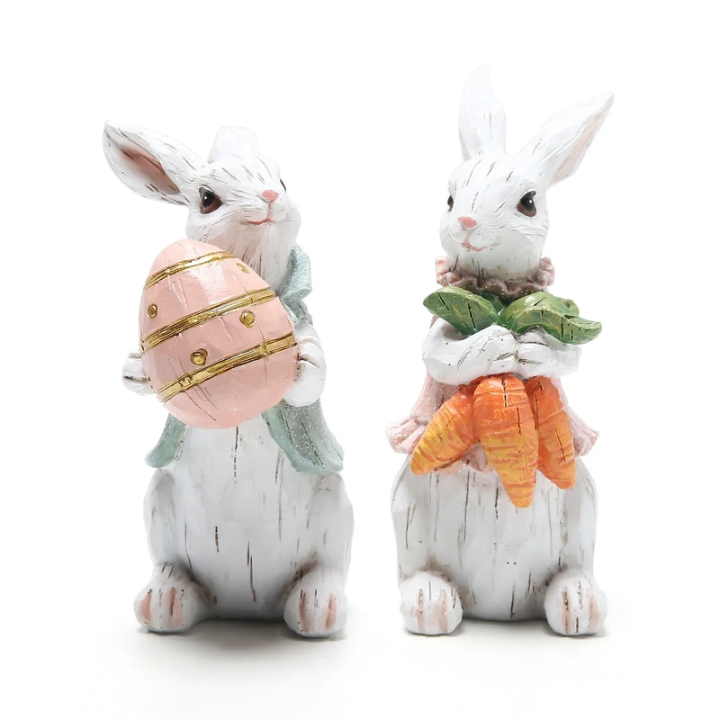 Cross-Border New Easter Bunny Garden Ornaments, Home Desktop Resin Ornaments, Creative Garden Ornaments