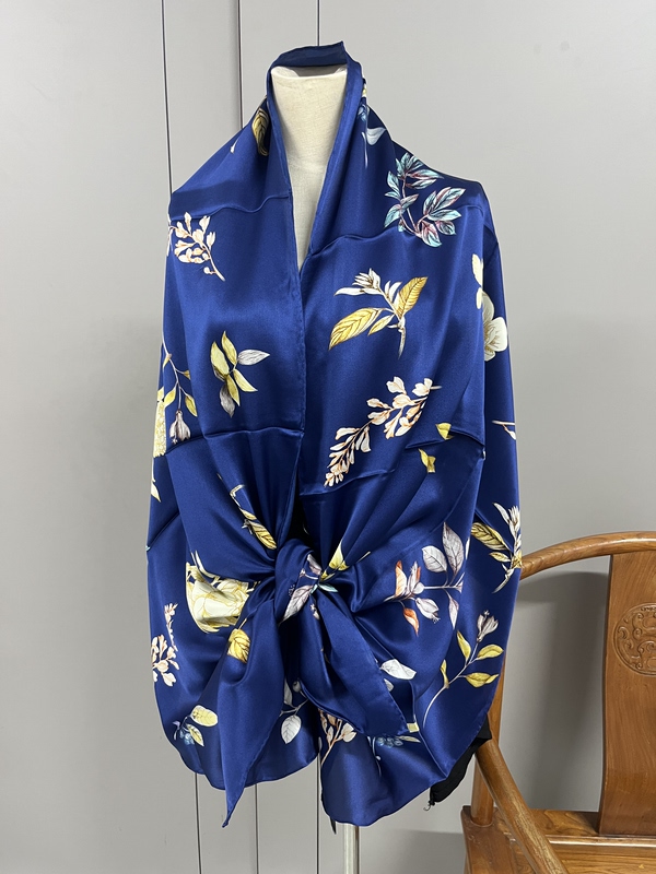 Brand Satin Long Scarf/Chiffon Long Scarf/Georgette Square Scarf 100% Mulberry Silk Fan-Favorite Versatile Shawl