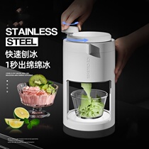 Shaved ice machine household small commercial stall continuous machine smooth ice machine manual hail ice machine hand-cranked ice crusher