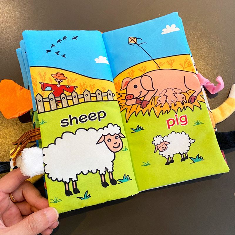 soft cloth baby books interactive sensory crinkle books for newborns & toddlers soft cloth baby books interactive sensory crinkle books for newborns & toddlers