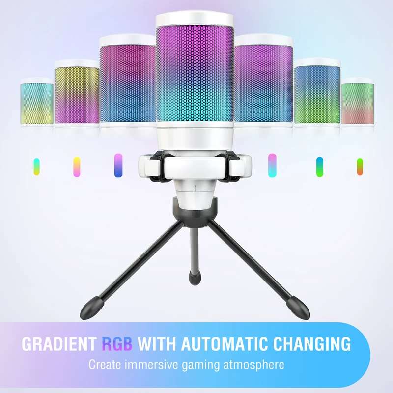 Fifine Ampligame usb microphone, PC Gaming Recording Desktop