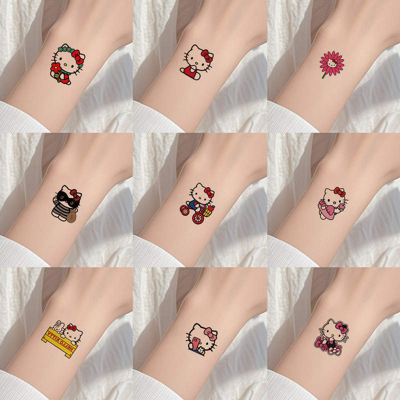 30 Pieces of Colorful Tattoo Stickers, Waterproof and Long-Lasting, for Women to Cover Scars, Temporary Tattoos, Cute and Creative Cartoon Designs 30 Pieces of Colorful Tattoo Stickers, Waterproof and Long-Lasting, for Women to Cover Scars, Temporary Tattoos, Cute and Creative Cartoon Designs