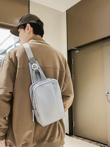 Tide, мужская нагрудная сумка, вместительная и большая сумка через плечо, спортивная сумка на одно плечо, японский рюкзак, в корейском стиле