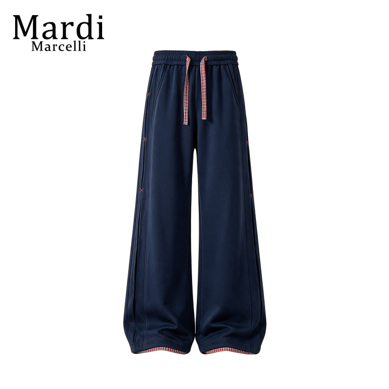 Outlet Mardi Marcelli Spring and Autumn American Retro Sweatpants Unisex Flared Long Pants Outlet Mardi Marcelli Spring and Autumn American Retro Sweatpants Unisex Flared Long Pants