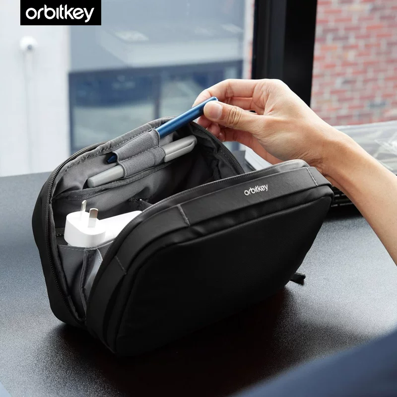 Австралийский Orbitkey 2-в-1 многофункциональный цифровой чехол-кабель для данных, двойной слой, водостойкий и износостойкий компакт для хранения