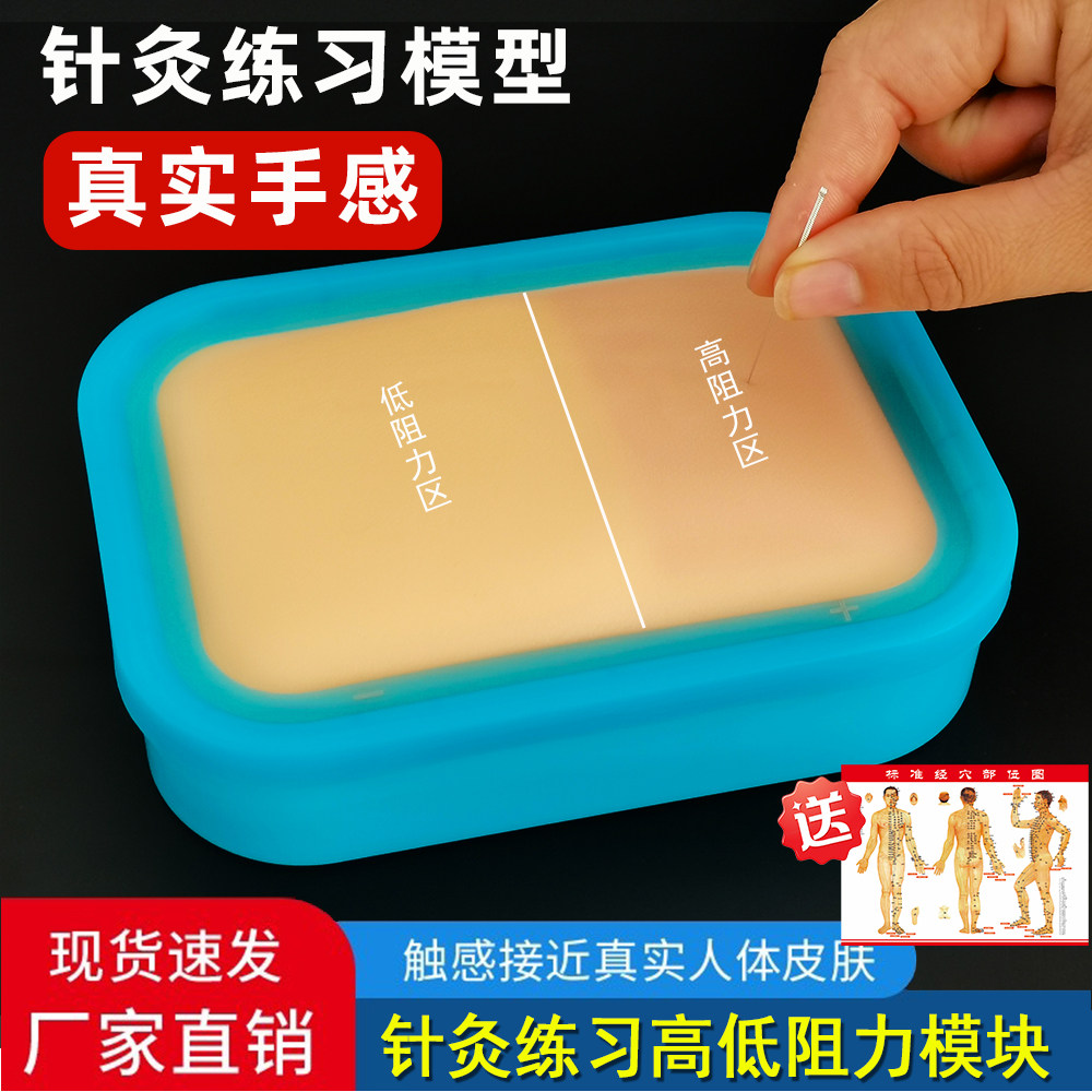 针灸练习包中医学生练习扎针包练针包初学套装练手仿真皮肤模型具