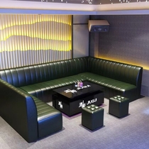 Box karaoke nightclub corner U-shaped deck coffee table combination custom ktv sofa custom bar clearing home