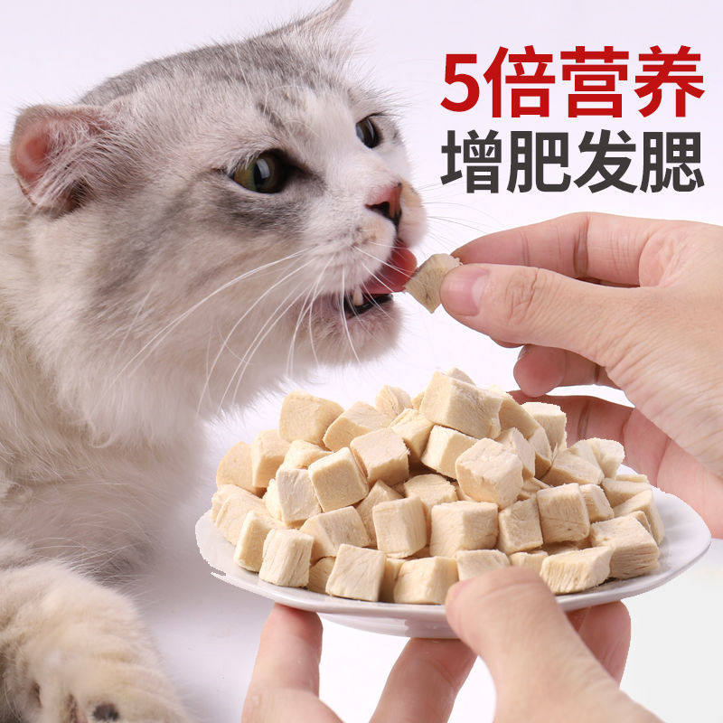 Cat snack freeze dry chicken grain nutritional fatty hair and cheek chicken snack kitten
