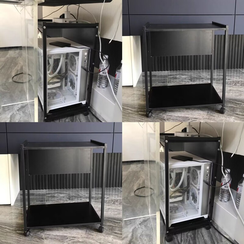 E-Sports Room Computer Host Stand Multi-Layer Movable Case Base Storage Rack Floor-Standing Home Under-Desk Trolley