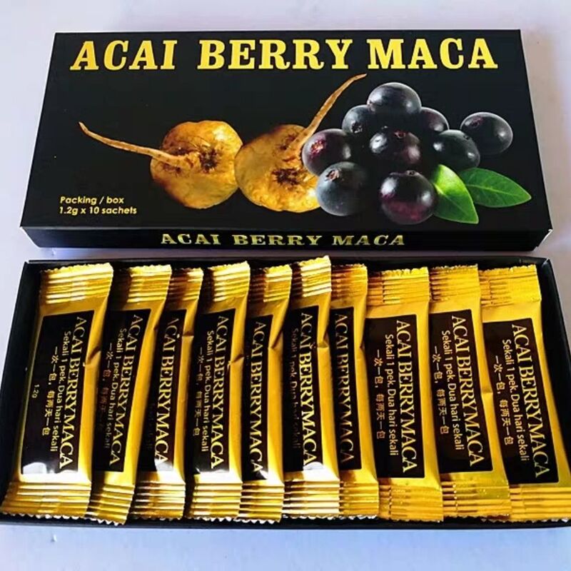 Malaysia Acai Berry Maca Blackberry Maca 10 Sachets in a Box