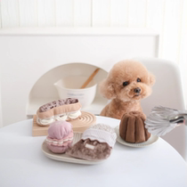 French Dessert Series Lambwolf Dog Toy Hide Food Sniff Sound Enrichment TUDOU Pet Supplies