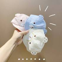 Baby hat spring and autumn thin peaked cap pure cotton newborn fetal cap infant 0-3 months baby hat summer outing