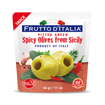 Italian pitted green olives 30g MadamaOliva Olives Polyphenol content 340mg kg