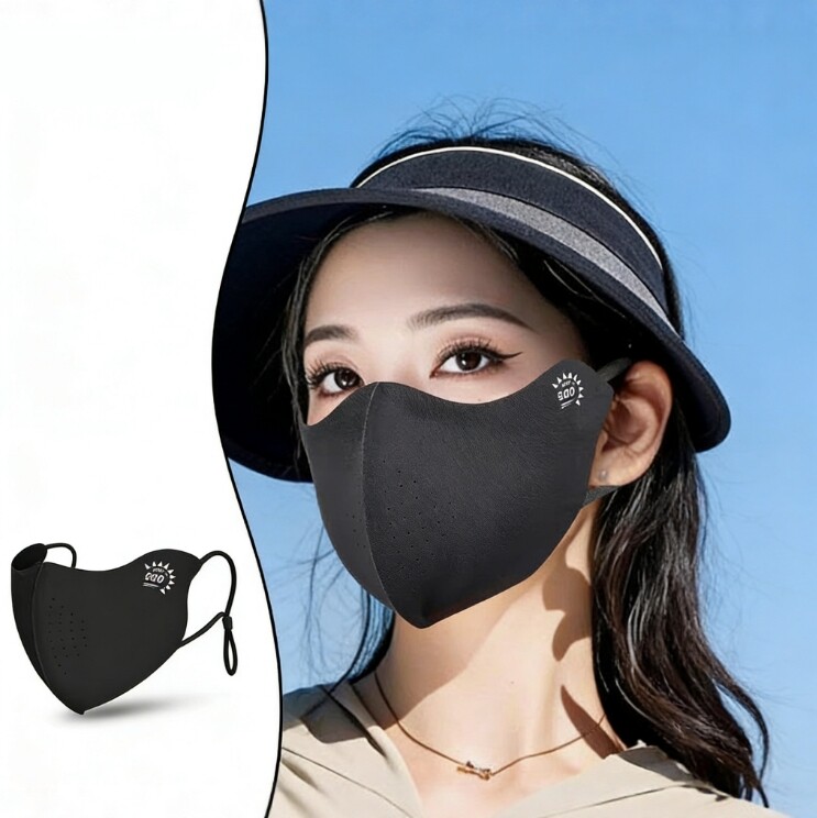 防晒口罩冰丝遮阳2026新款女夏季全脸透气面罩防紫外线立体高颜值